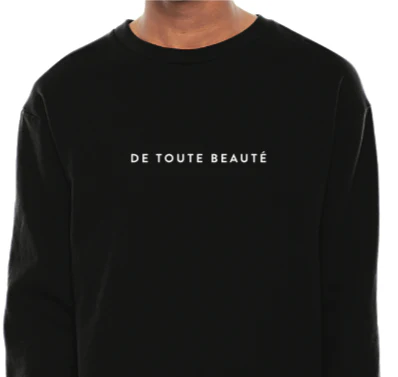 Staff Crewneck Sweater "De Toute Beaute" French (XS & L ONLY)