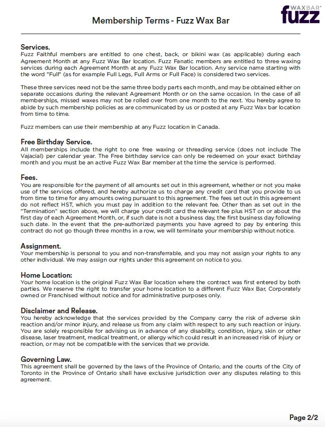 PRINT - Membership Terms - ENGLISH - Image 2