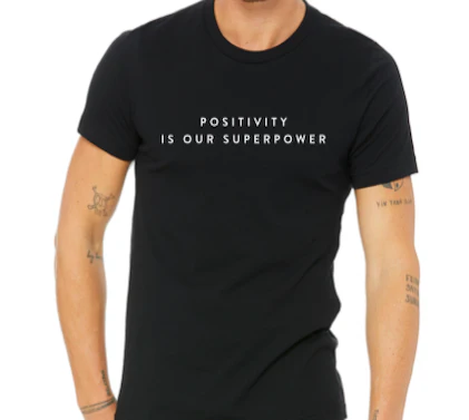 Staff Short Sleeve T-shirts - "La positivité" FRENCH