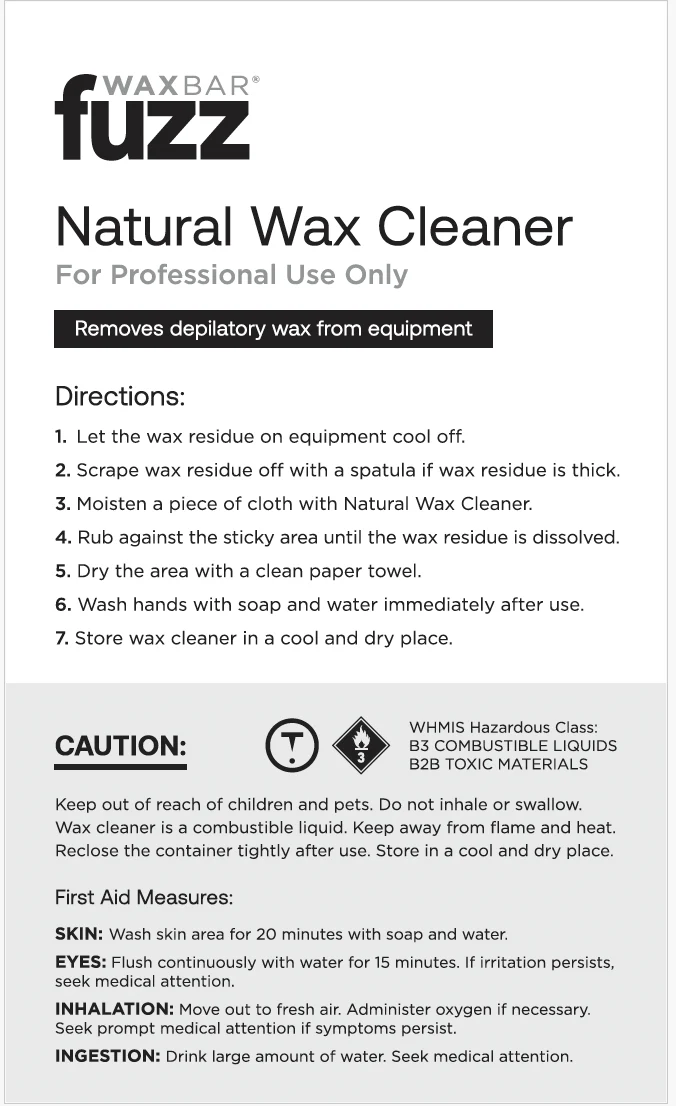 B2B - Wax Cleaner Label