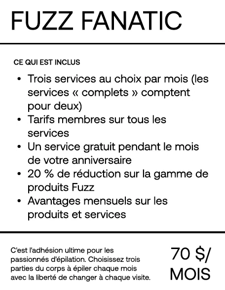 PRINT - Membership poster - Fuzz Fanatic-  FRENCH
