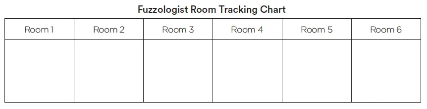 PRINT - Room Tracking Chart - FRENCH