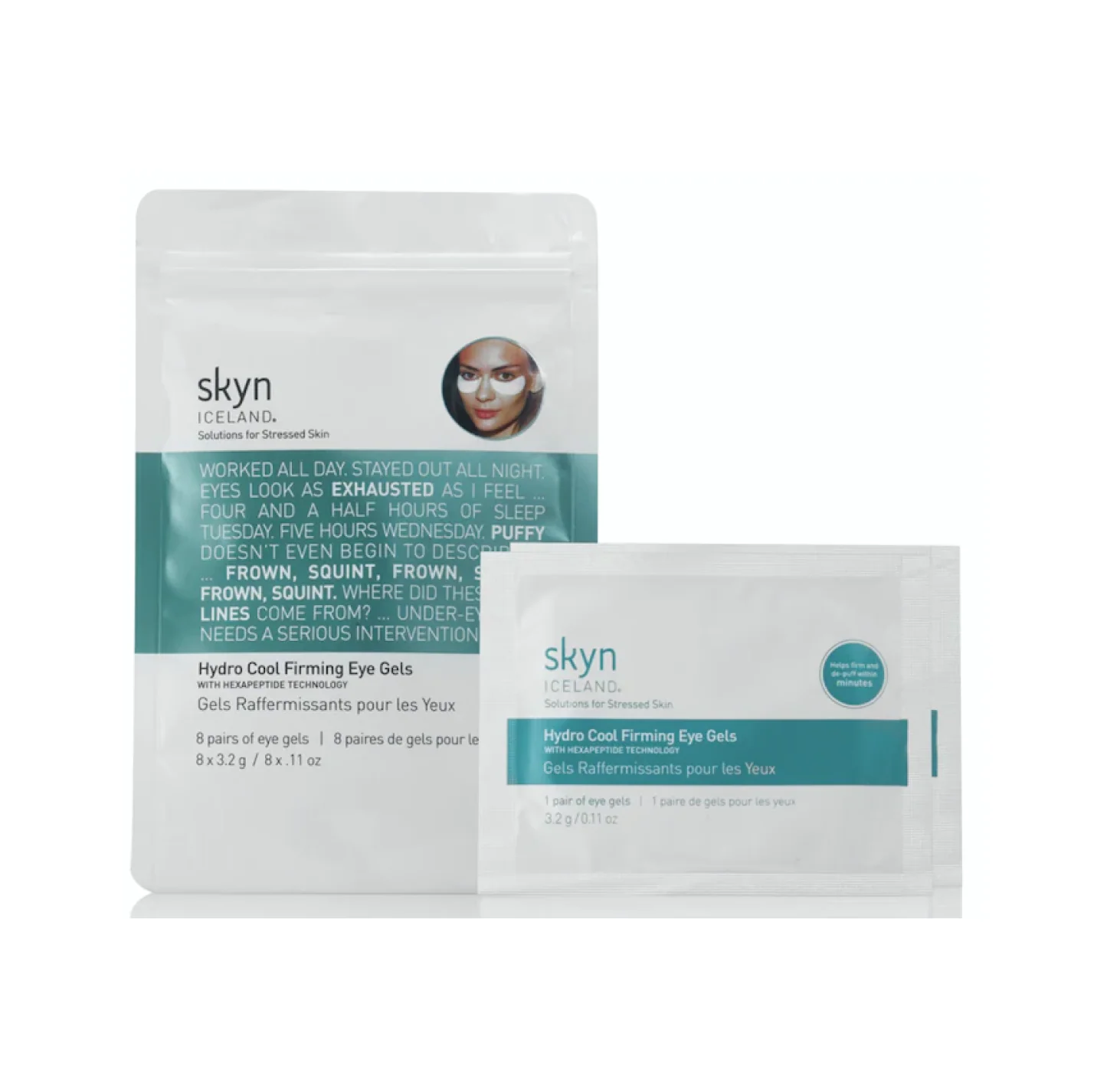 Hydro Cool Firming Eye Gels (8 pairs) by Skyn Iceland