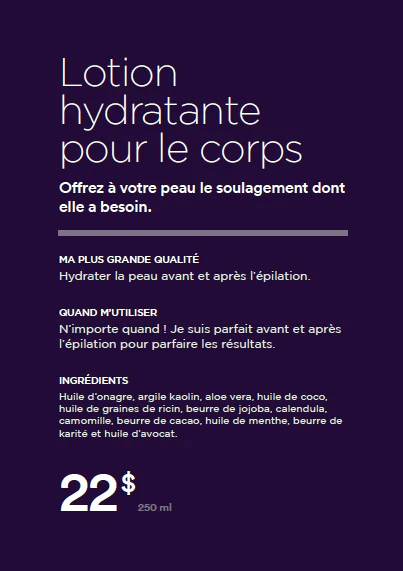 PRINT - Fuzz LOTION - RETAIL CARD - FRENCH