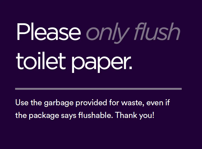 PRINT - Washroom (Toilet Paper) -  ENGLISH